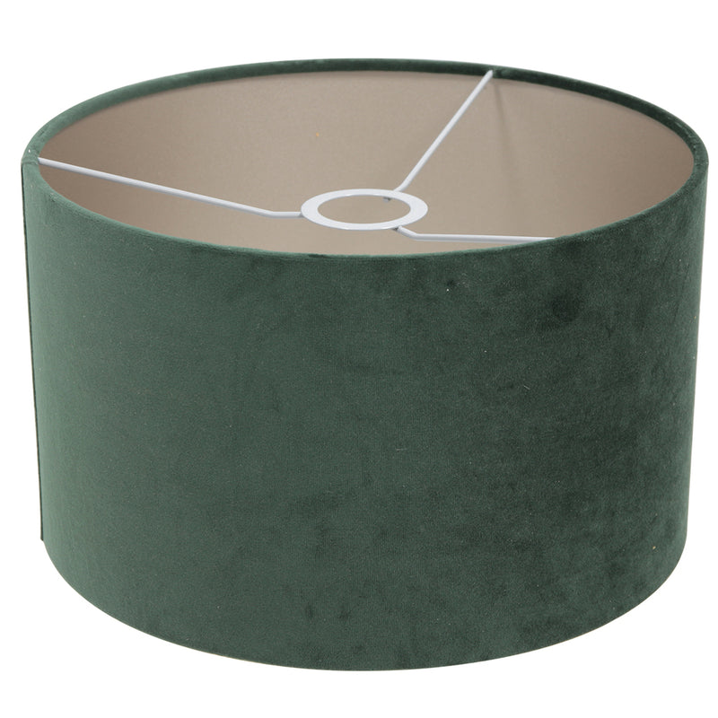 Hanglamp Stang 3463ZW Zwart + Kap Velours Groen