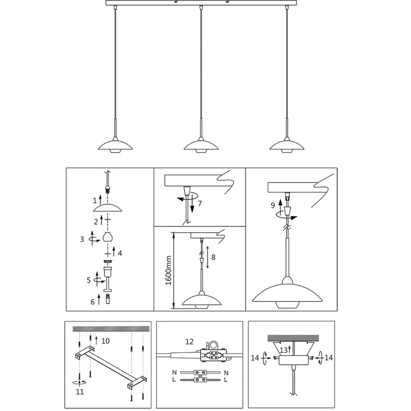 Hanglamp Tallerken 2654ZW Zwart