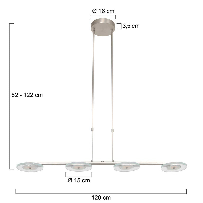 Hanglamp Turound 3512ST Staal