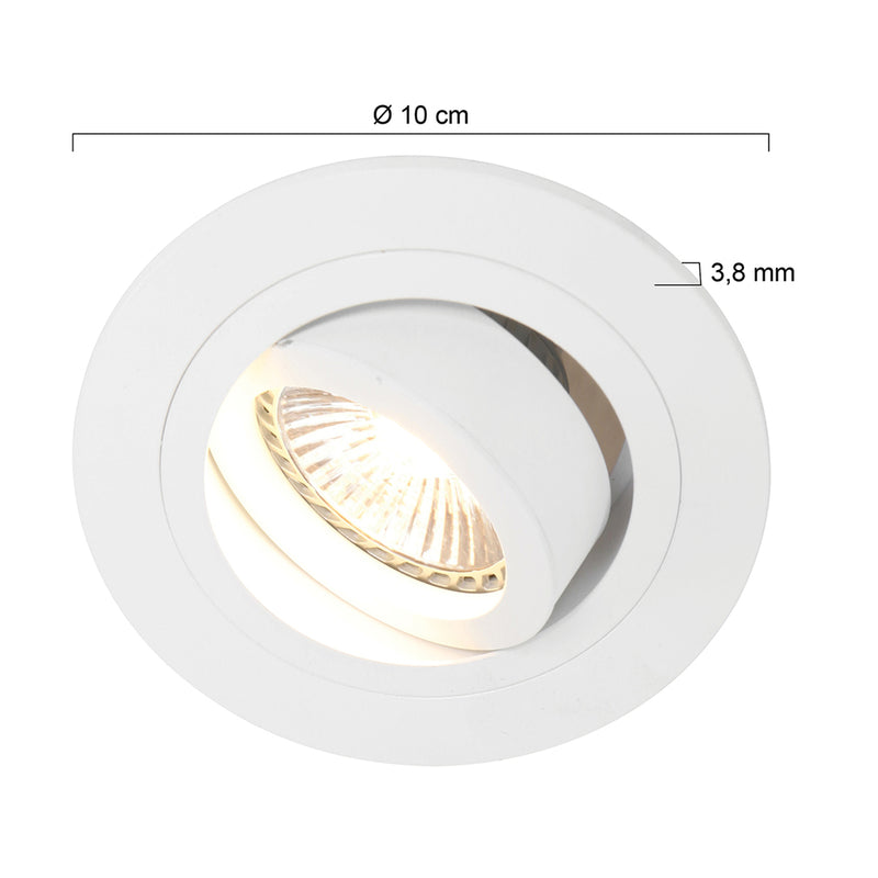 Inbouwspot Pélite spot 7304W Wit