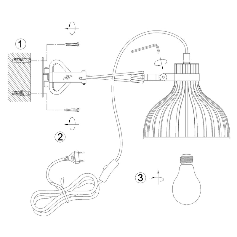 Klemspot Dunbar 3093ZW Zwart