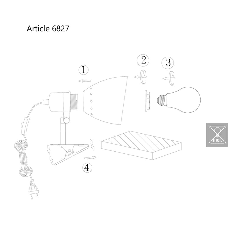 Knijpspot Spring 6827W Wit