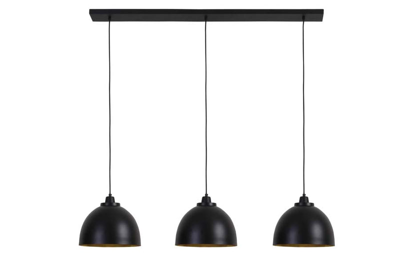 Hanglamp Kylie – Zwart – 135x30x26cm – 3 lampen