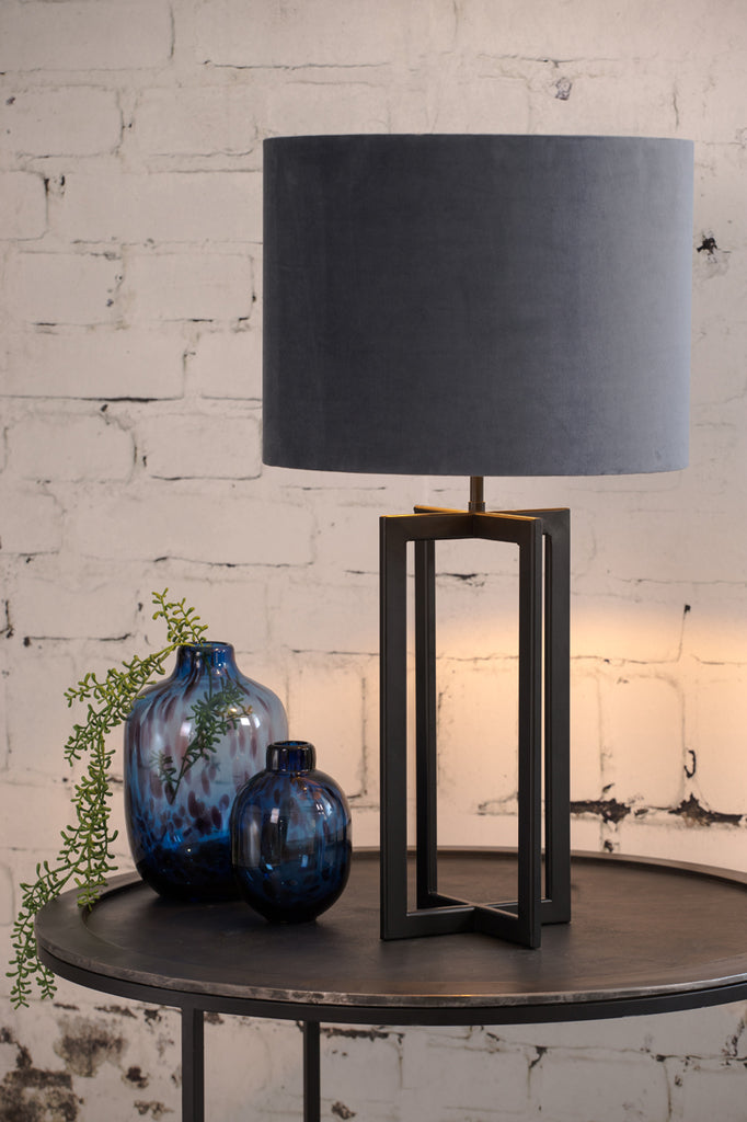 Lamp base 21x21x46 cm MACE matt black