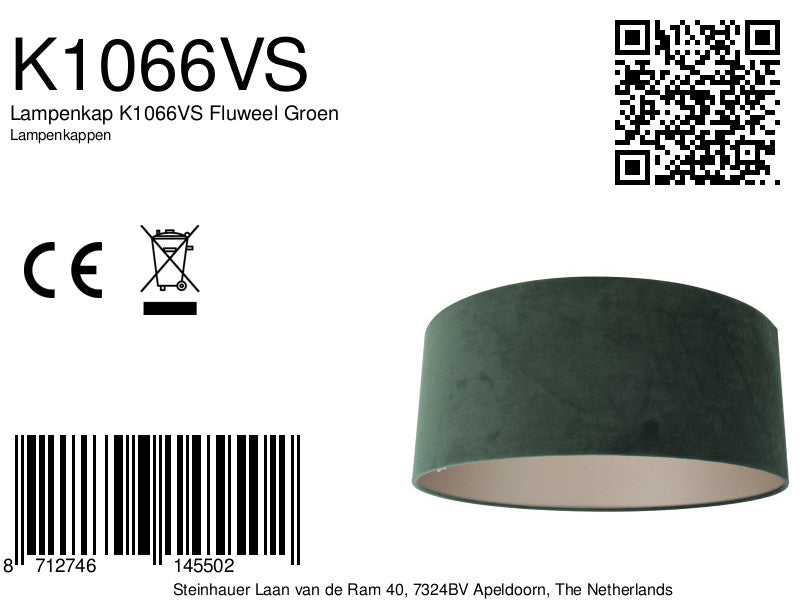 Lampenkap K1066VS Fluweel Groen