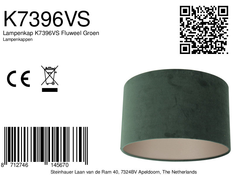 Lampenkap K7396VS Fluweel Groen