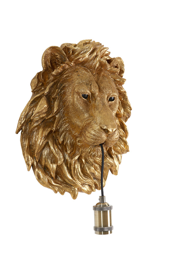 Wall lamp 33,5x19x40,5 cm LION antique bronze