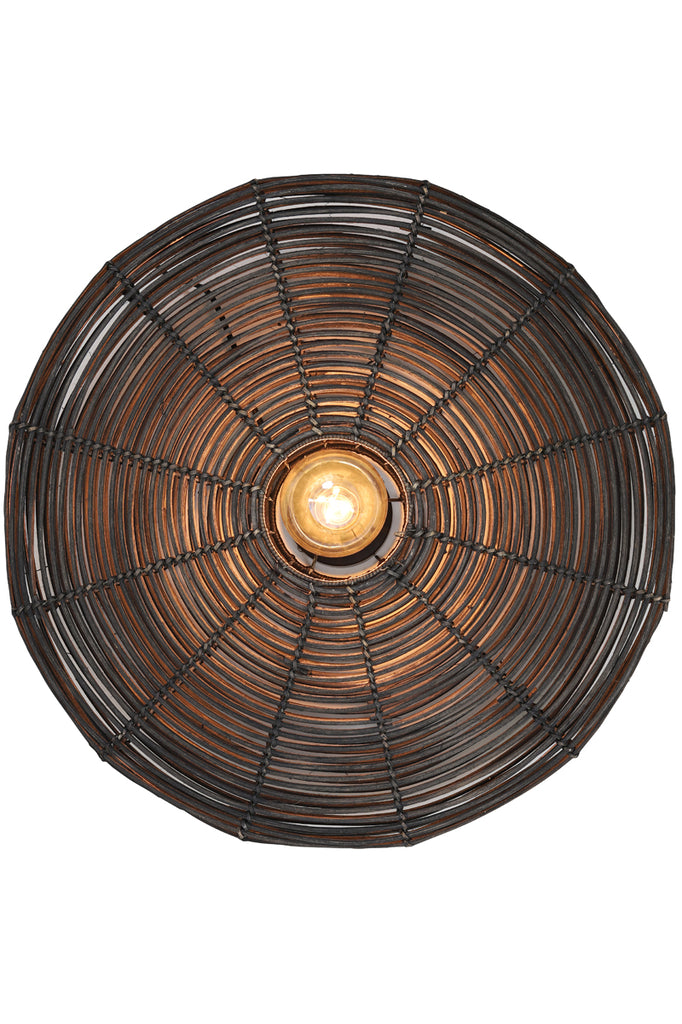 Wall lamp 60x21 cm MATAKA rattan dark brown