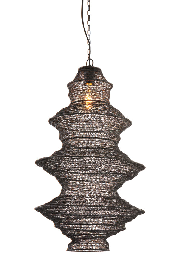 Hanglamp Nakisha – Zwart – Ø40cm