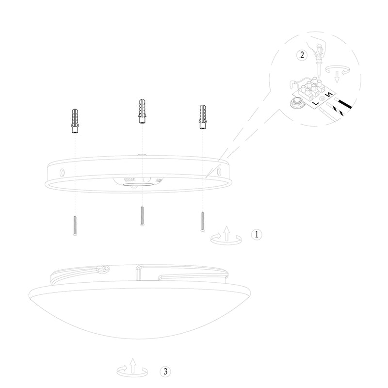 Plafondlamp Ceiling & Wall 2127W Wit