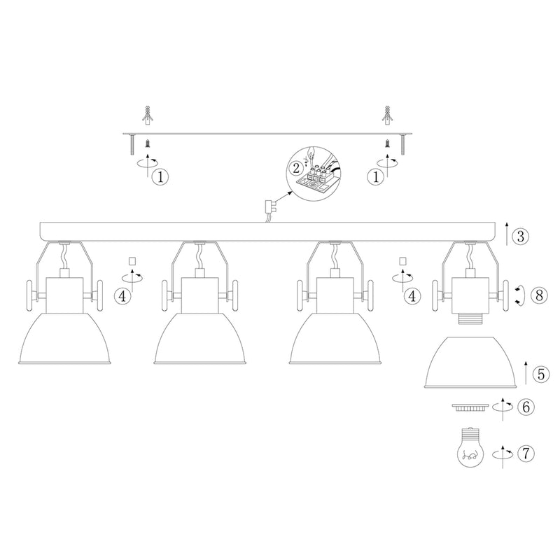 Plafondlamp Gearwood 2729G Groen