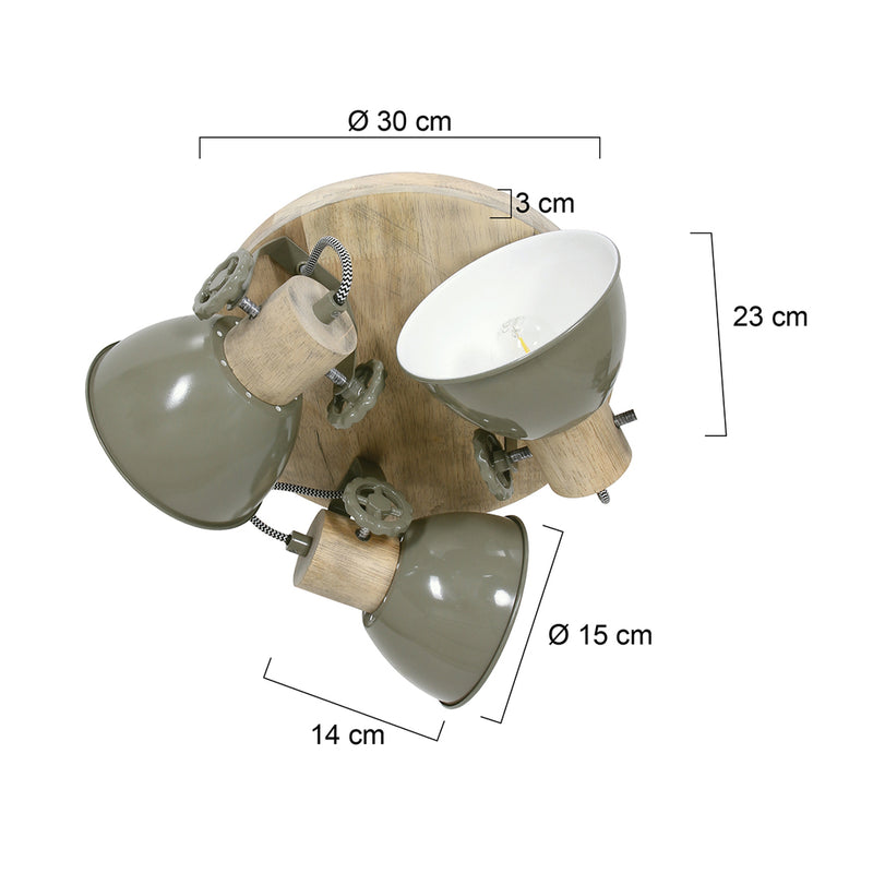 Plafondlamp Gearwood 3063G Groen