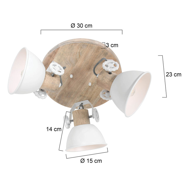 Plafondlamp Gearwood 3063W Wit