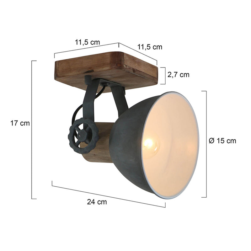 Plafondlamp Gearwood 7968GR Grijs