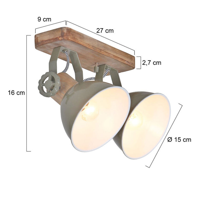 Plafondlamp Gearwood 7969G Groen