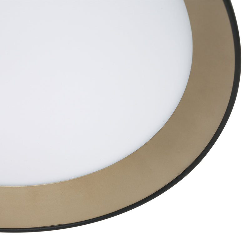 Plafondlamp Mykty 3688ZW zwart met goud Ø45 cm 3200 Lumen