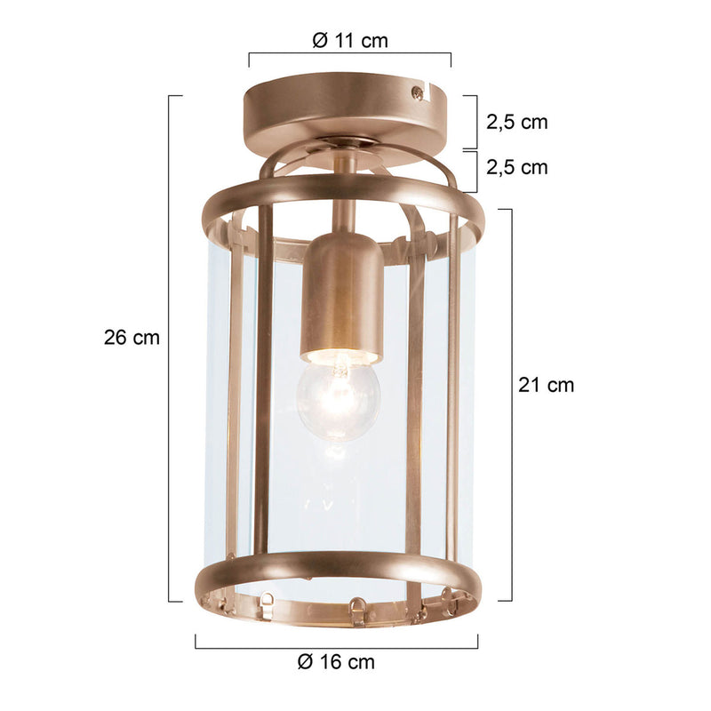 Plafondlamp Pimpernel 5973BR Brons