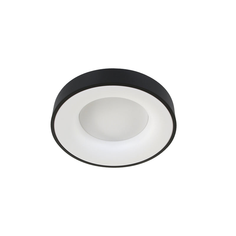 Plafondlamp Ringlede 2562ZW Zwart Ø38cm