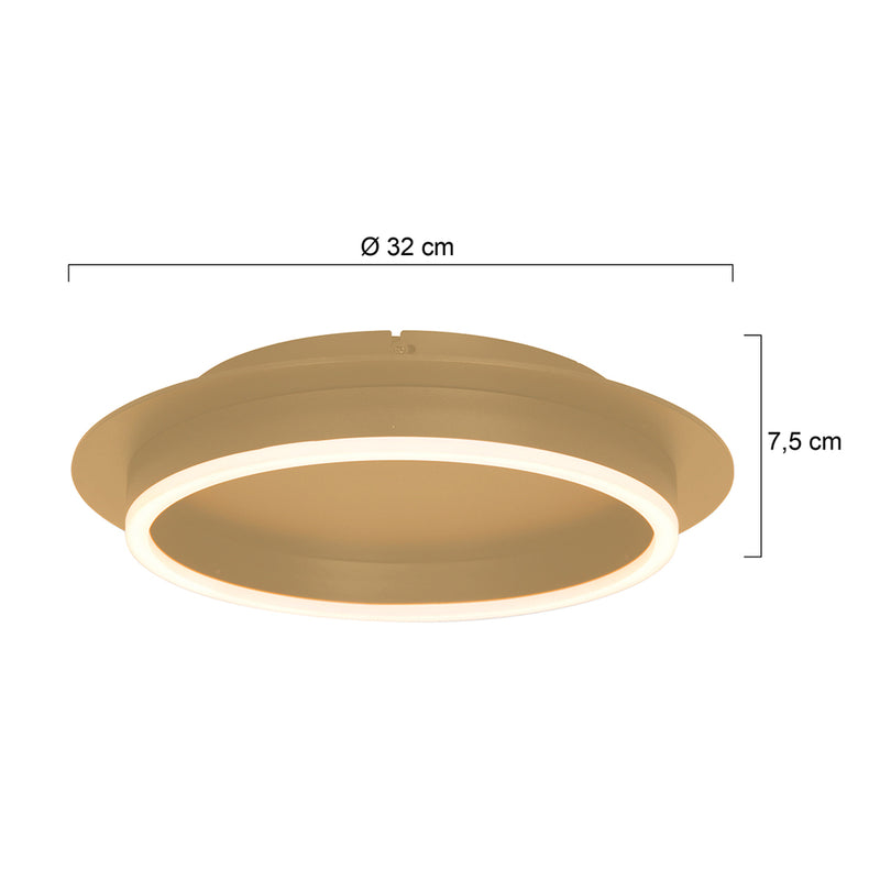 Plafondlamp Ringlux 3655GO Goud