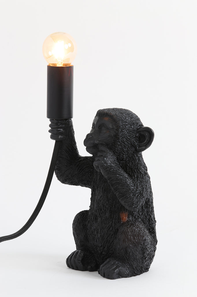 Table lamp E14 13x12,5x23,5 cm MONKEY matt black