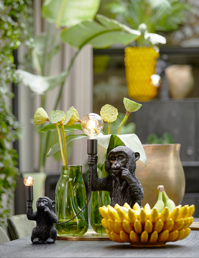 Table lamp E14 13x12,5x23,5 cm MONKEY matt black