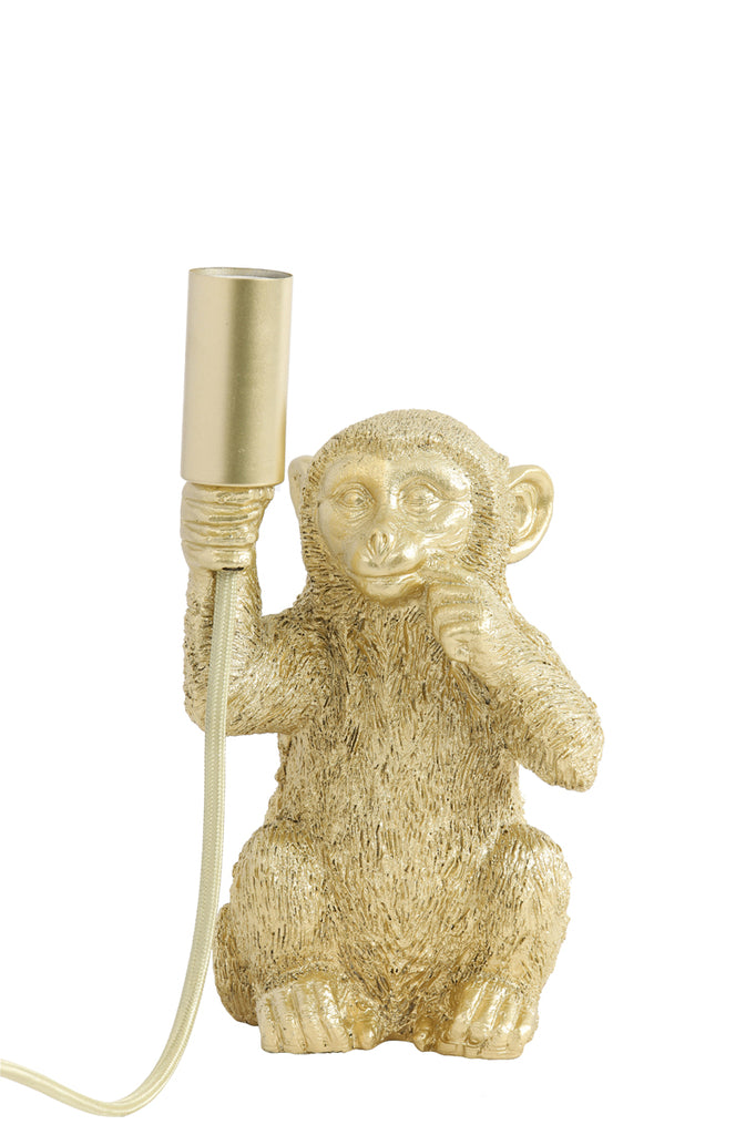 Table lamp E14 13x12,5x23,5 cm MONKEY matt gold