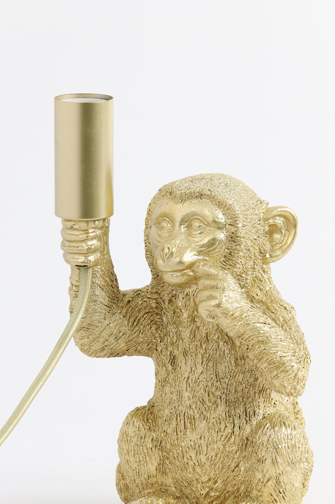 Table lamp E14 13x12,5x23,5 cm MONKEY matt gold