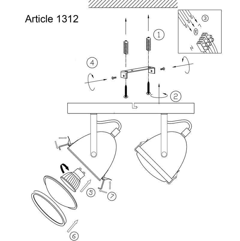 Wandl. 2-L spot *M*