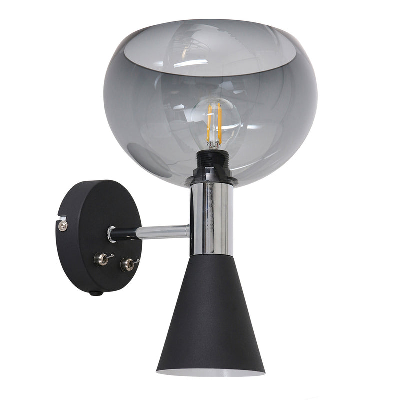 Wandlamp 2-lichts Fastlåst Anne Light 2570ZW Zwart