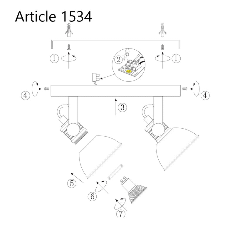 Wandlamp Brooklyn 1534B Bruin