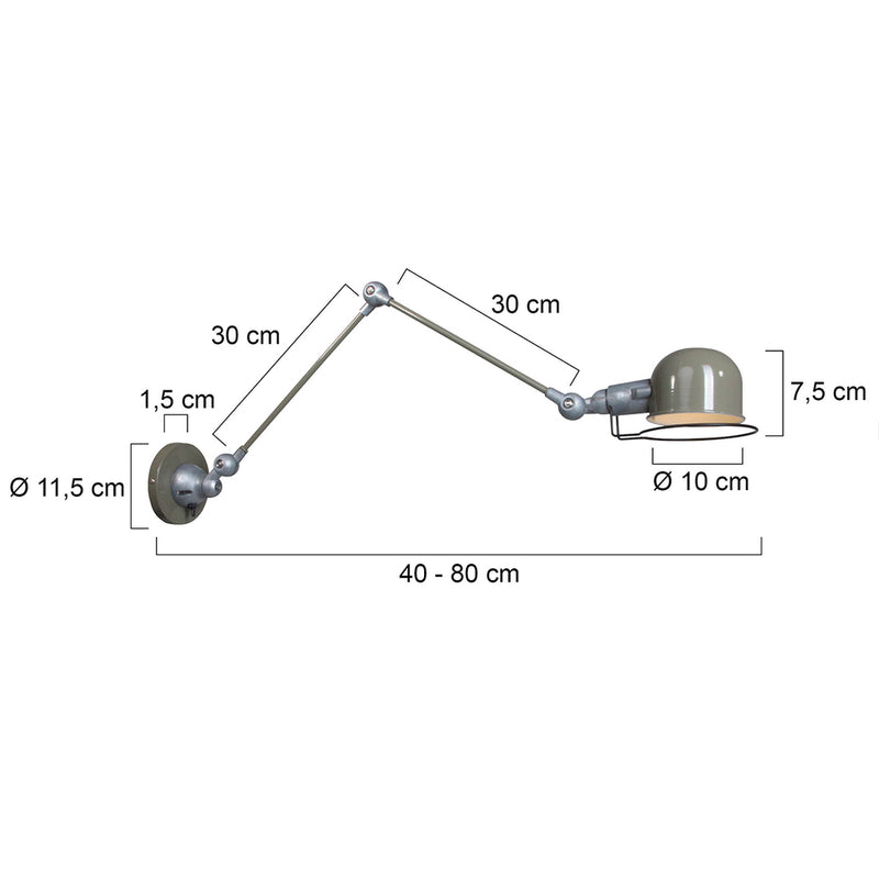 Wandlamp Davin 7656G Groen