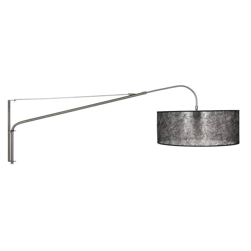 Wandlamp Elegant Classy 2574ST+K1066NS Staal-Sizoflor Zwart