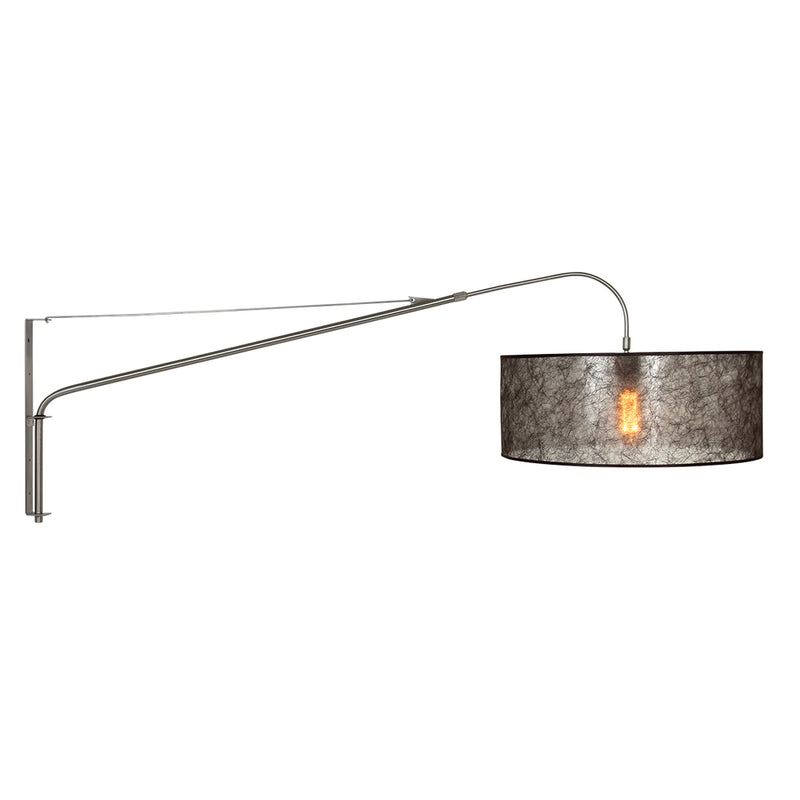 Wandlamp Elegant Classy 2574ST+K1066NS Staal-Sizoflor Zwart