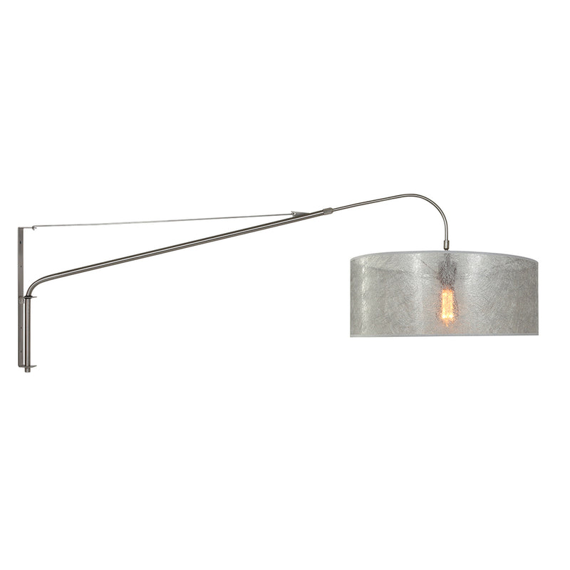 Wandlamp Elegant Classy 2574ST+K1066PS Staal-Sizoflor Zilver