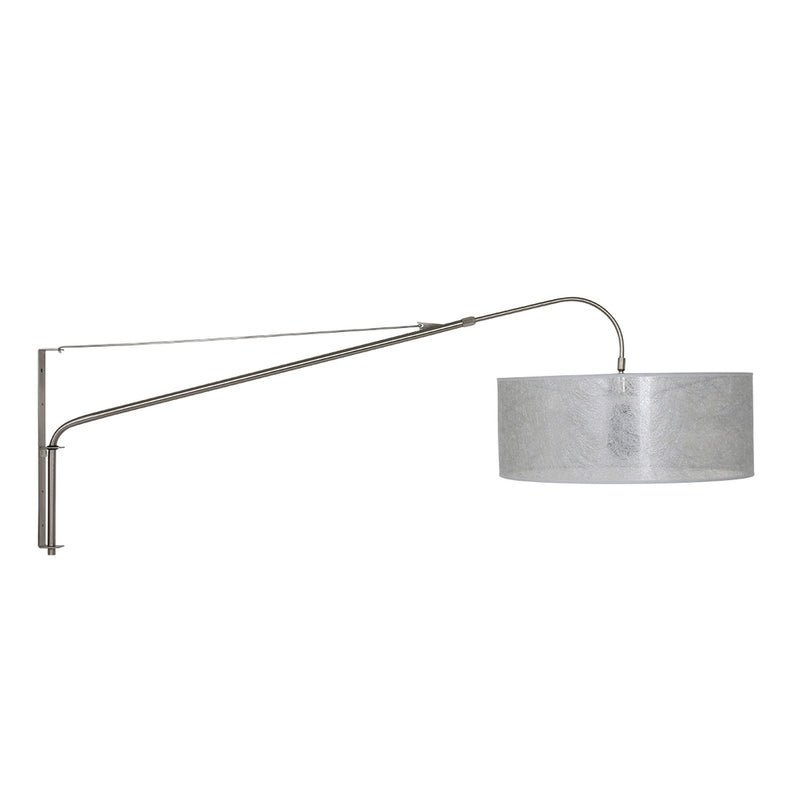 Wandlamp Elegant Classy 2574ST+K1066PS Staal-Sizoflor Zilver