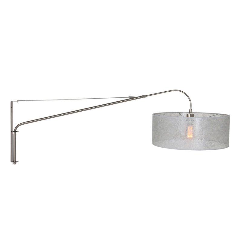 Wandlamp Elegant Classy 2574ST+K1066PS Staal-Sizoflor Zilver