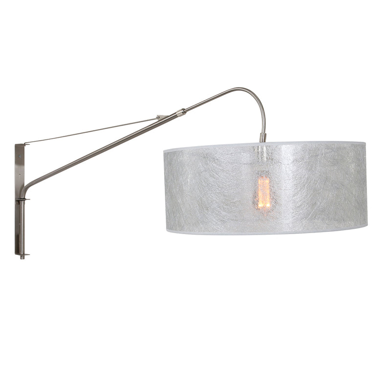 Wandlamp Elegant Classy 2574ST+K1066PS Staal-Sizoflor Zilver