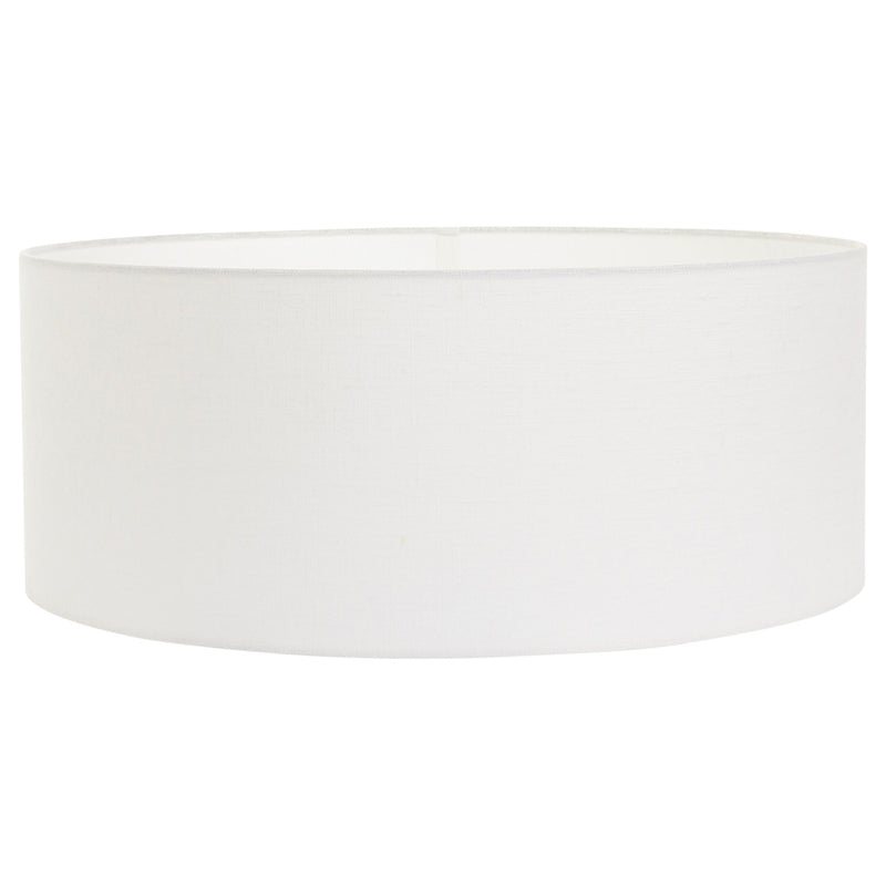 Wandlamp Elegant Classy 2574ST+K1066QS Staal-Wit Linnen