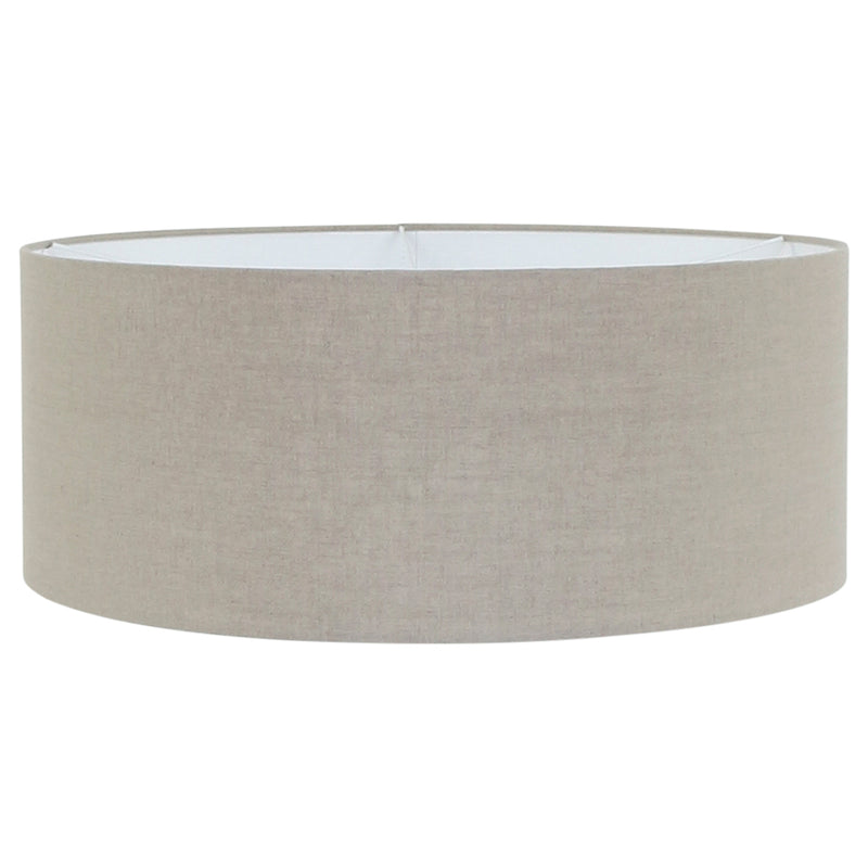 Wandlamp Elegant Classy 2574ST+K1066RS Staal-Grijs Linnen