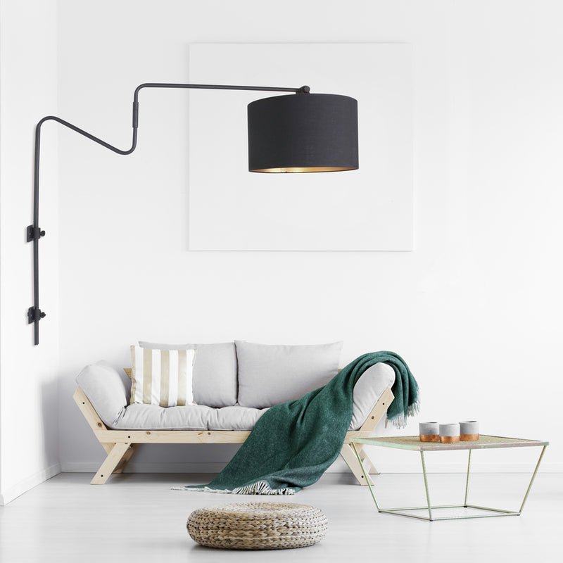 Wandlamp Linstrøm 2131ZW Zwart