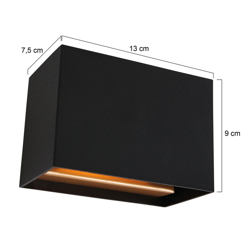 Wandlamp Muro 3365ZW Zwart