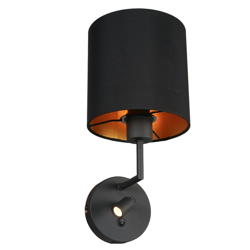 Wandlamp Noor 1562ZW Zwart