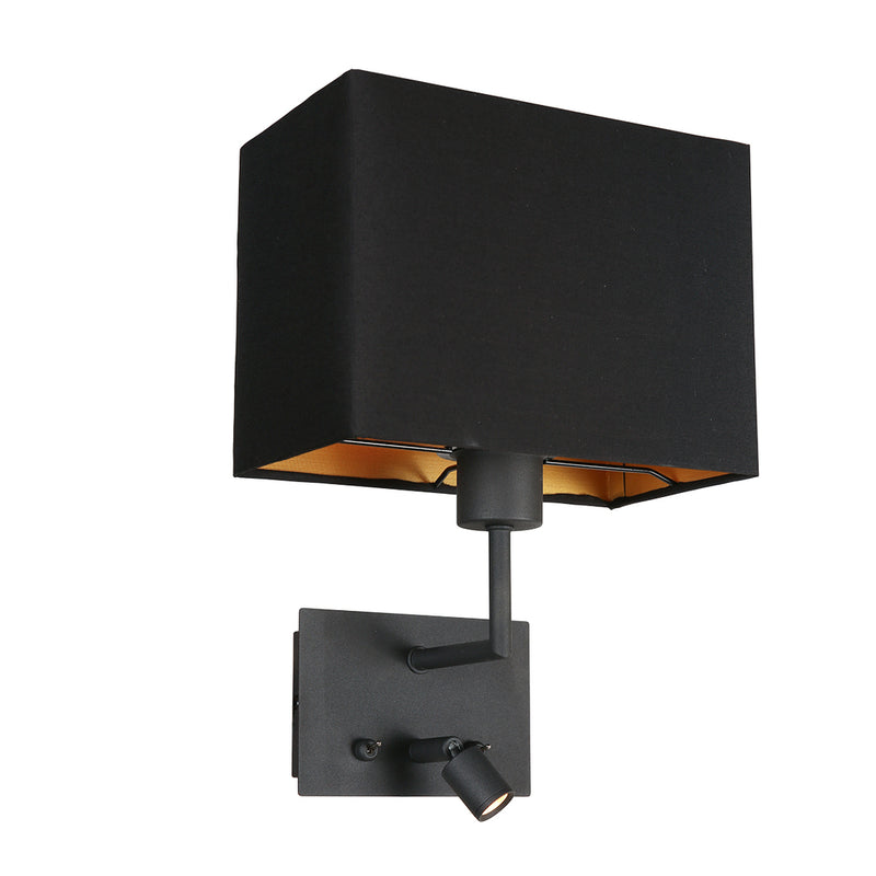 Wandlamp Nouveau 1472ZW Zwart