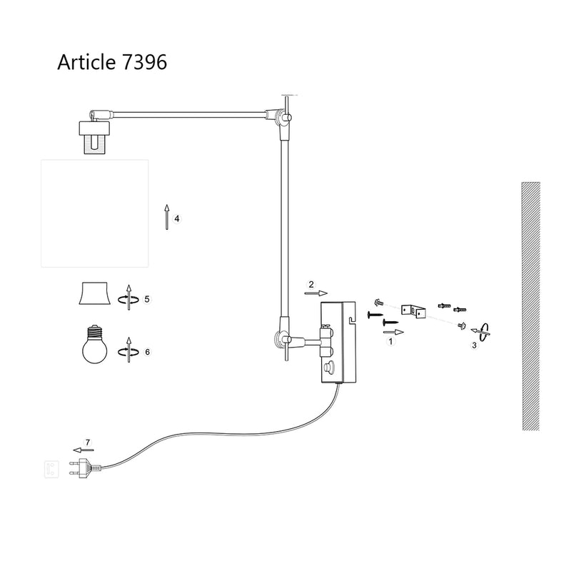 Wandlamp Prestige Chic 3795ZW Zwart