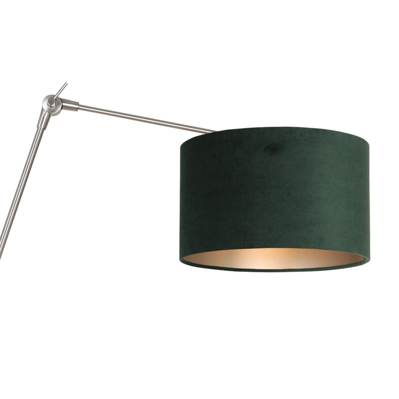 Wandlamp Prestige Chic 7396ST+K7396VS Staal-Fluweel Groen