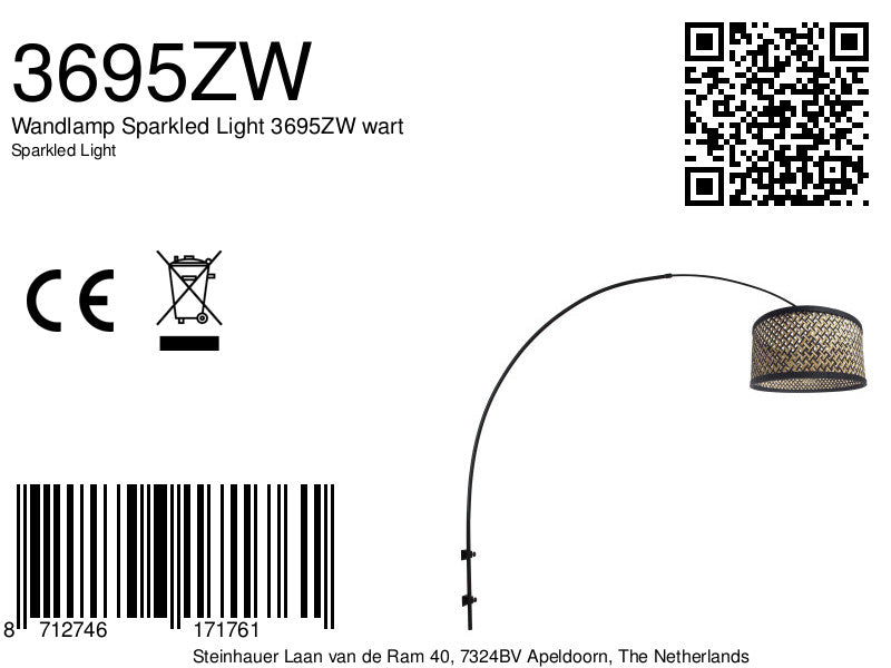 Wandlamp Sparkled Light 3695ZW wart