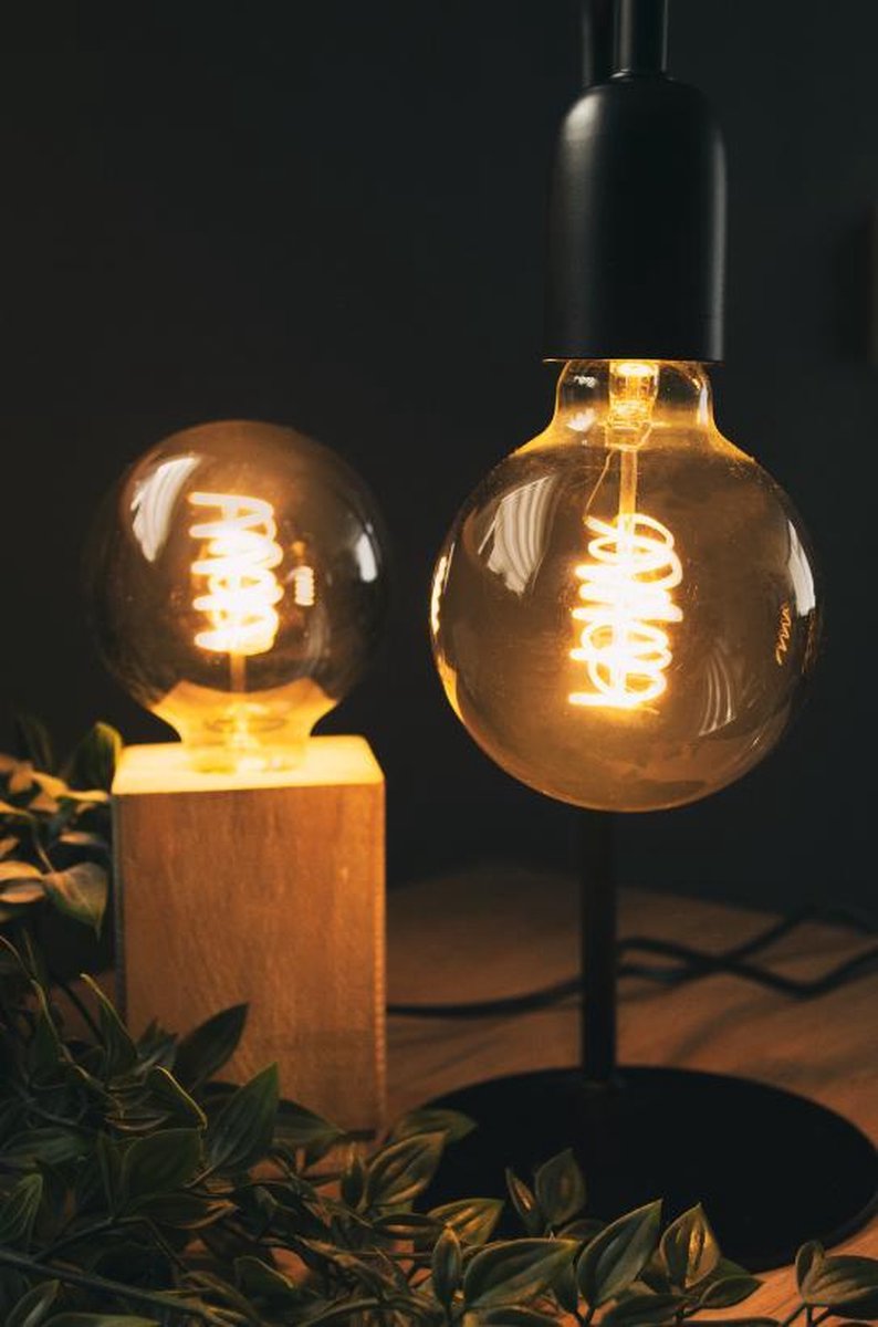 Filament Lamp – Zwart Glas