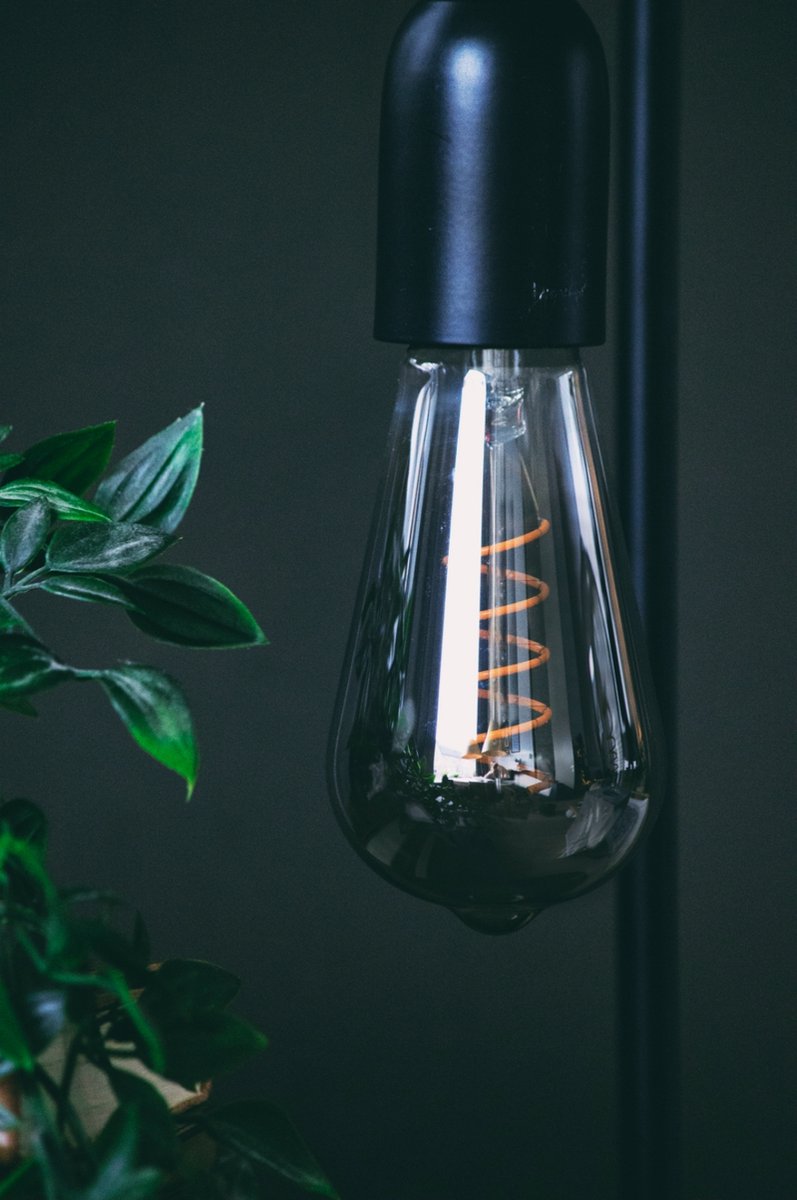 Filament Lamp – Zwart Glas