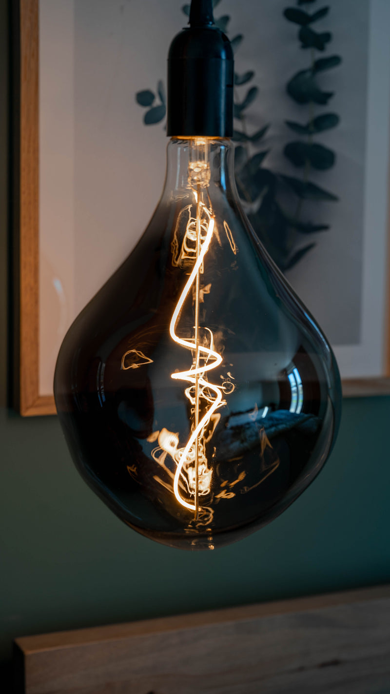 XXL Filament Lamp - Zwart Glas - ET160