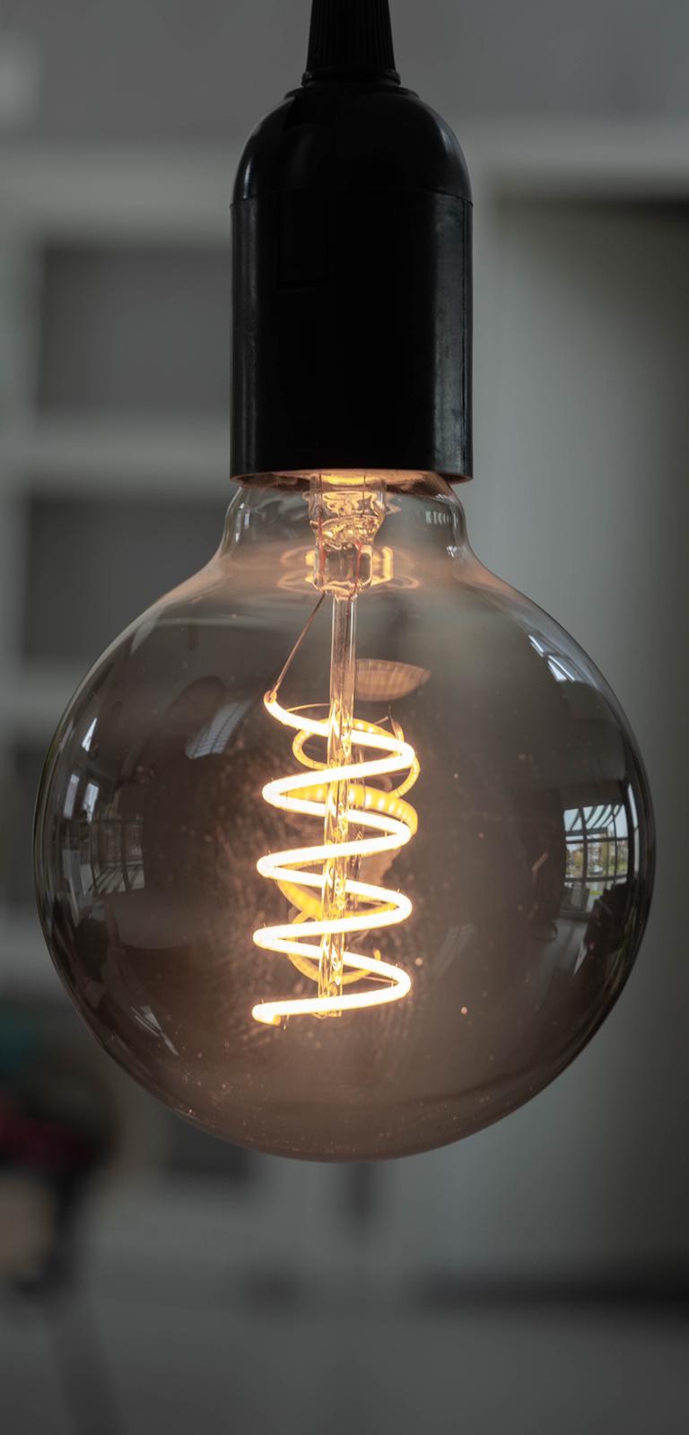 Filament Lamp – Zwart Glas